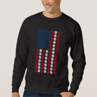 Sweatshirt Bocce Vintage États-Unis Drapeau américain Bocce 1