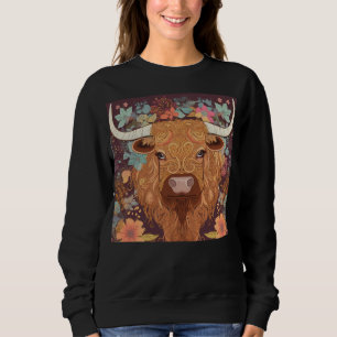 Sweatshirt Boho Highland Cows