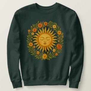 Sweatshirt Boho Spirituel Soleil Vêtements Hippies Célestes