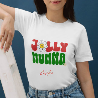 Sweatshirt Boho Theme Cute Retro Jolly Mumma Nom Personnalisé