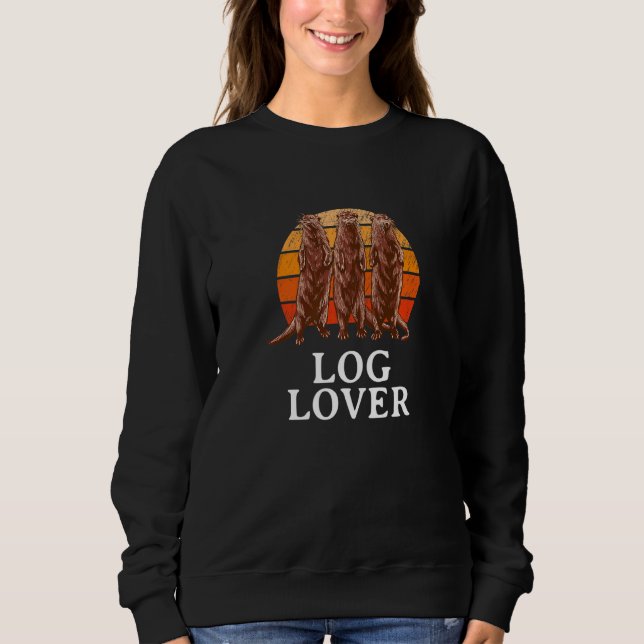 Sweatshirt Boire Animaux de mer Otter Marine Créature Loupe d (Devant)