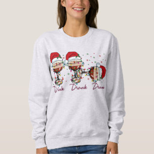 Sweatshirt Boire Boire Drunk Funny Christmas