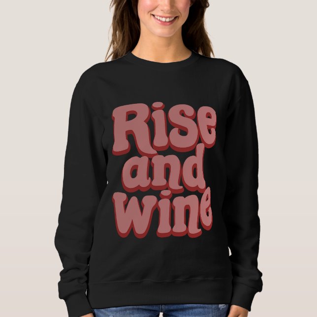 Sweatshirt Boire du vin augmenter alcool Boire (Devant)