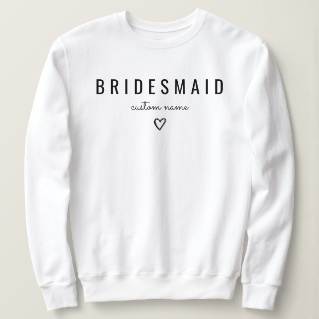 Sweatshirt Boîte de proposition de la mariée de la fête d'hon (Design devant)