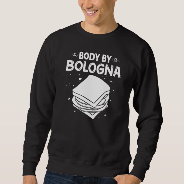 Sweatshirt Bologna Meat Italy Sandwich Sausage Baloney Fried (Devant)