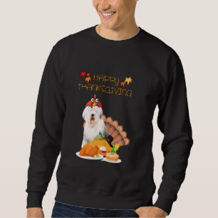 Sweatshirt Bon thanksgiving Jour Vieux anglais Sheepdog Funny