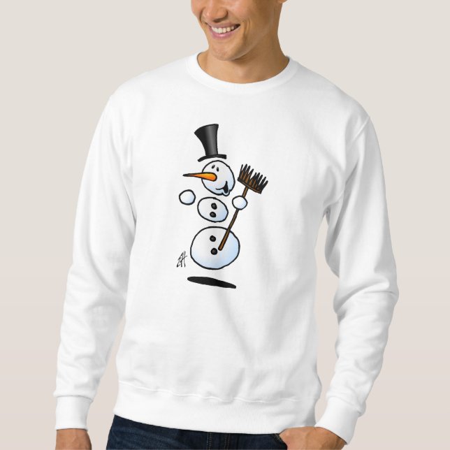 Sweatshirt Bonhomme de neige de danse (Devant)