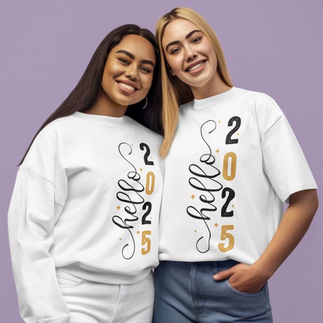 Sweatshirt Bonjour 2025 (Créateur téléchargé)