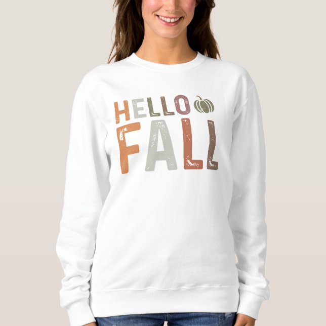 Sweatshirt Bonjour Automne (Devant)