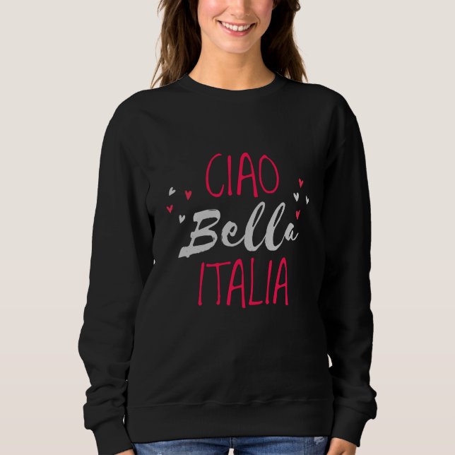 Sweatshirt Bonjour belle Italie (Devant)
