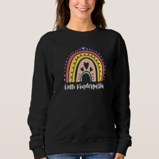 Sweatshirt Bonjour Enseignant de jardin d'enfants 100e Jours 