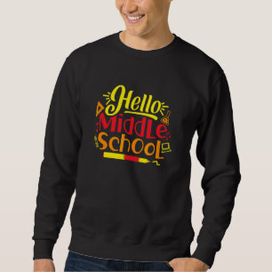 Sweatshirt Bonjour Enseignants Collège Junior Lycée Stu