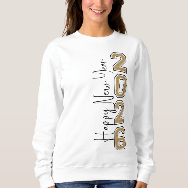 Sweatshirt Bonne année 2026 sweatshirts, fête du Nouvel An (Devant)