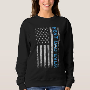 Sweatshirt Bonne Fête des pères Meilleur Papa Jamais Avec Nou