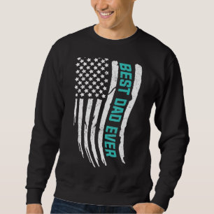 Sweatshirt Bonne Fête des pères Meilleur Papa Jamais Avec Nou