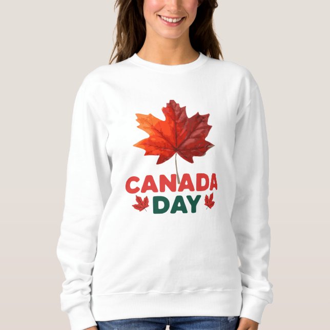 Sweatshirt Bonne fête du Canada (Devant)