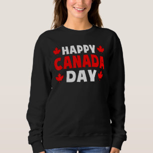 Sweatshirt Bonne fête du Canada Maillée Feuille d'érable Homm