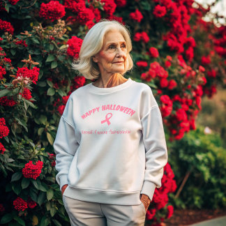 Sweatshirt Bonne Halloween Conscience du cancer du sein