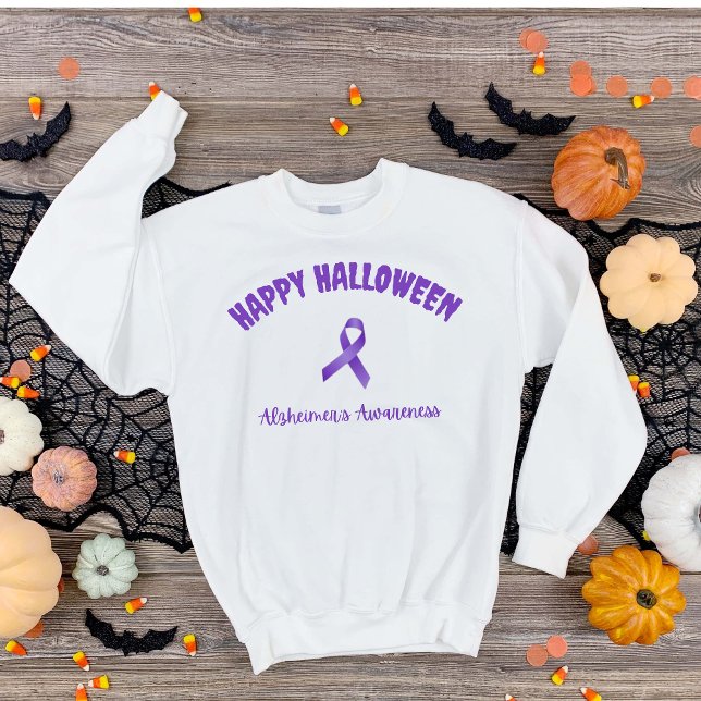 Sweatshirt Bonne Halloween La sensibilisation à Alzheimer (Créateur téléchargé)