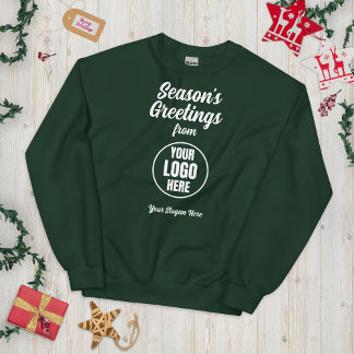 Sweatshirt Bonnes Fêtes Business Logo Slogan Noël
