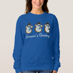 Sweatshirt Bonnes Fêtes Snowman Noël Hanoukka Snow