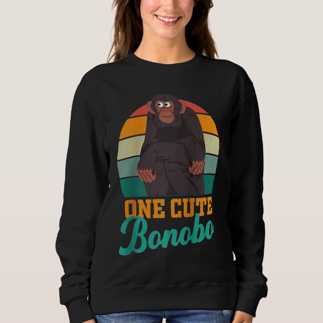 Sweatshirt Bonobo chimpanzee chimps World Bonobo Day  men wom (Devant)