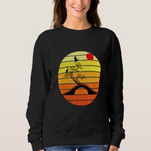 Sweatshirt Bonsai et coucher du soleil