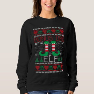 Sweatshirt Bonus Papa ELF Matching Famille UGLY Noël