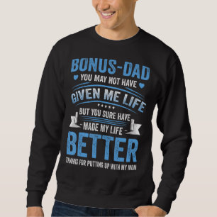 Sweatshirt Bonus Papa Fête des pères De Fille Fils Wi