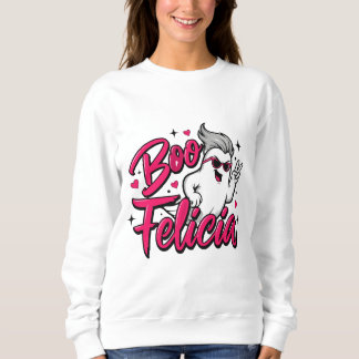 Sweatshirt  "Boo Felicia" spooky season