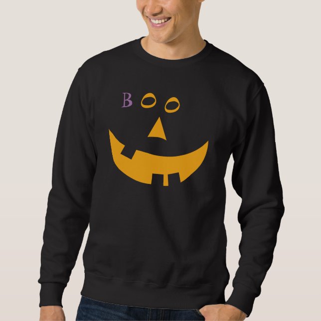 Sweatshirt BOO ! Jack O'Lantern Face (Devant)