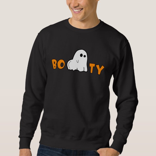 Sweatshirt Booty Spooky Ghost  Halloween Little Cute Scary Ho (Devant)