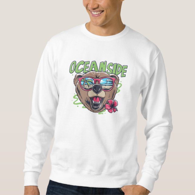 Sweatshirt bord de l'océan (Devant)