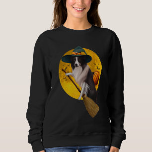 Sweatshirt Bordure Collie Costume Halloween Hommes Femmes Enf