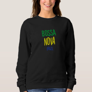 Sweatshirt Bossa Nova Brasil Jazz Music Typographie Vintage
