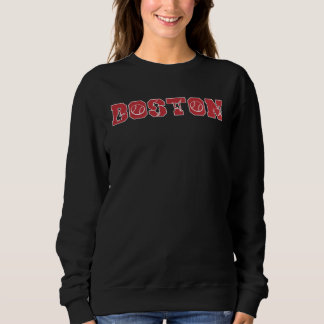 Sweatshirt Boston Massachusettes Baseball  Baseball Fan  1