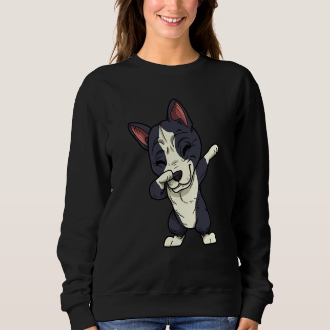 Sweatshirt Boston Terrier Dog Dogs Dabbing Boston Terrier (Devant)