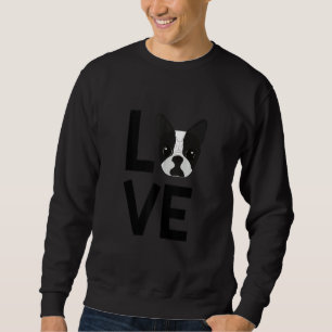 Sweatshirt Boston Terrier Love
