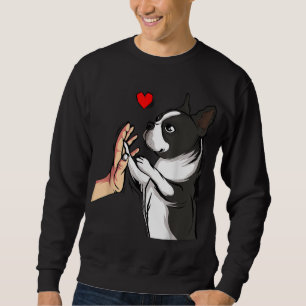 Sweatshirt Boston Terrier Love Bostie Chien Maman Fille Amusa