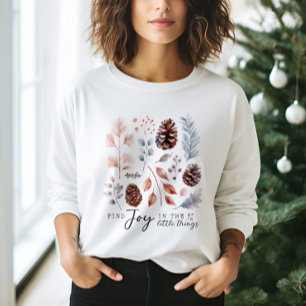 Sweatshirt Botanique D'Hiver Profitez Du Petit Peu