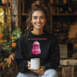 Sweatshirt Botte rose attaque cancer du sein sensibilisation