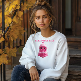 Sweatshirt Botte rose attaque cancer du sein sensibilisation