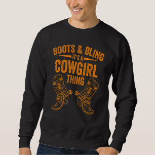 Sweatshirt Bottes de fille Bling Femmes mignonne Amour Pays V