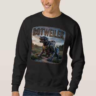 Sweatshirt Botweiler Photographique – Rottweiler Robot Drôle