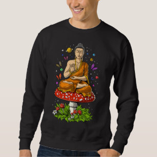 Sweatshirt Bouddha de champignons magiques