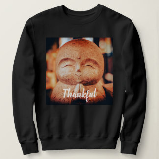 Sweatshirt Bouddha femme reconnaissant heureux