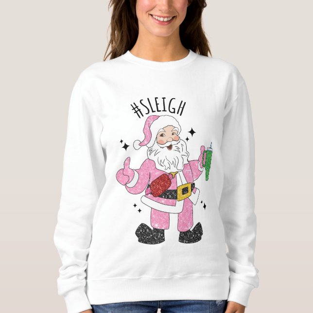 Sweatshirt Bougie Père Noël (Devant)