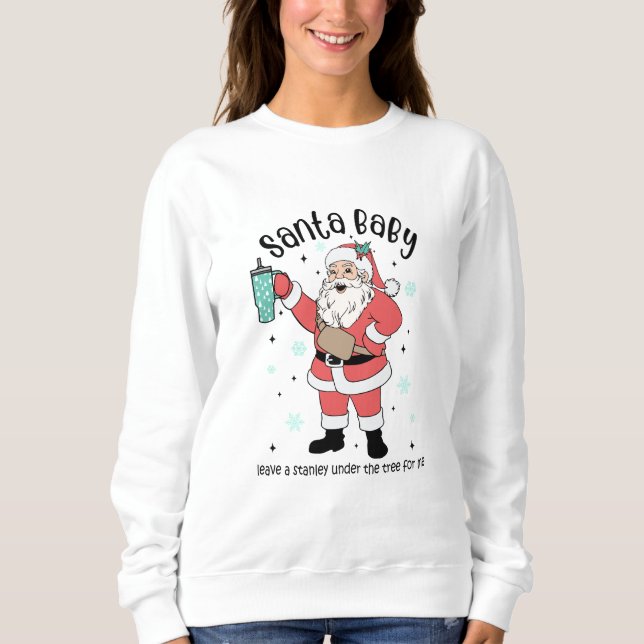 Sweatshirt Bougie Père Noël (Devant)