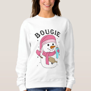 Sweatshirt Bougie Xmas Snow