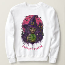 Boule de cristal de sorcière Chapeau violet Strass